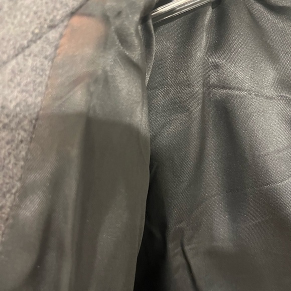 J Crew Grey Wool Parka Jacket Size 00 - Picture 6 of 8